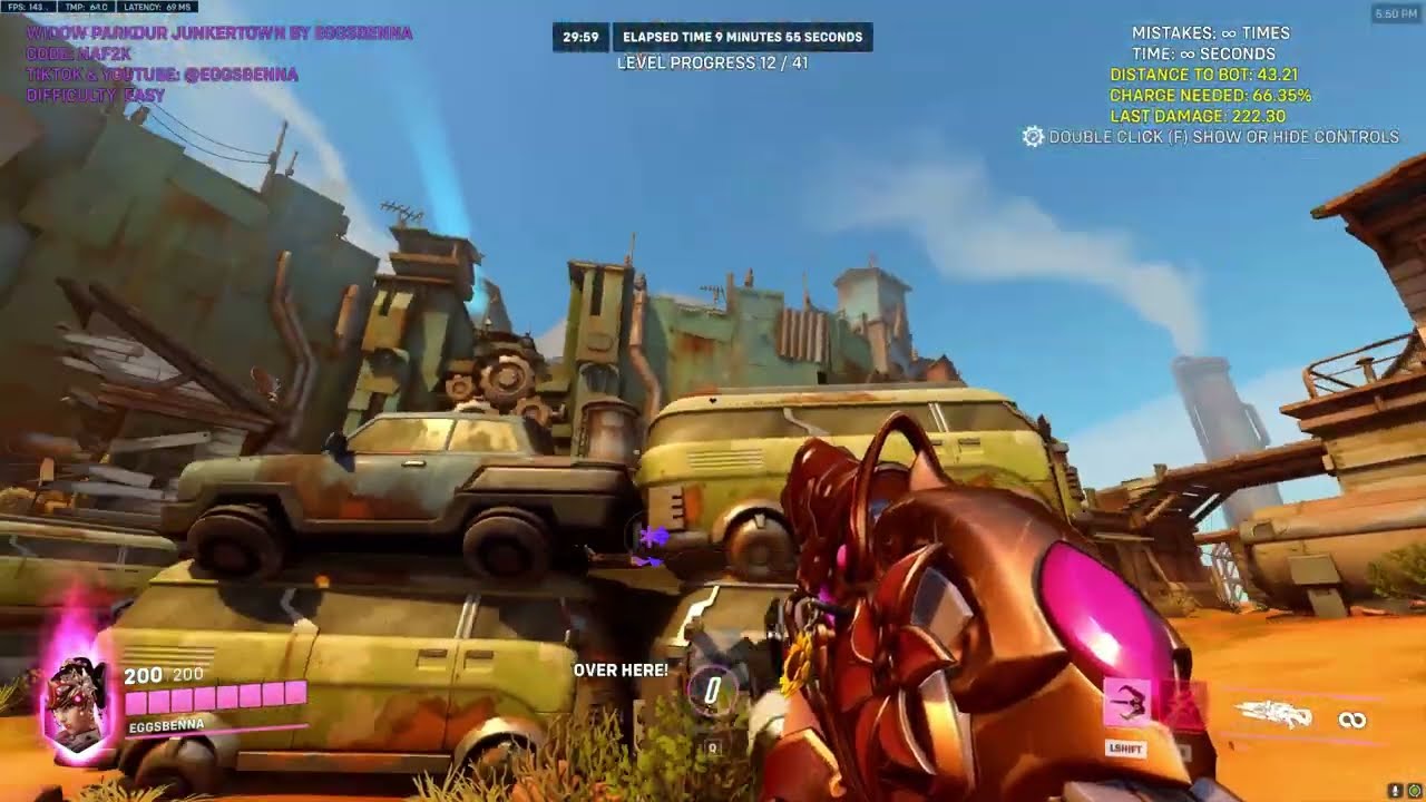 JUNKTERTOWN WIDOW HEADSHOT PARKOUR | EGGSBENNA | NAF2K