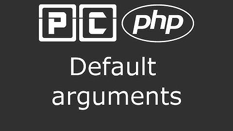 PHP beginners tutorial 38 - default arguments