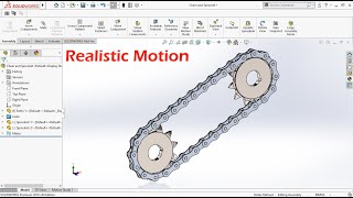 Chain Sprocket Design Assembly and Motion Study Tutorial in Solidworks
