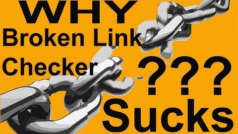 Broken link checker plugin sucks! Why is that?