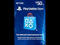 $50 PlayStation Store Gift Card - PS3/ PS4/ PS Vita