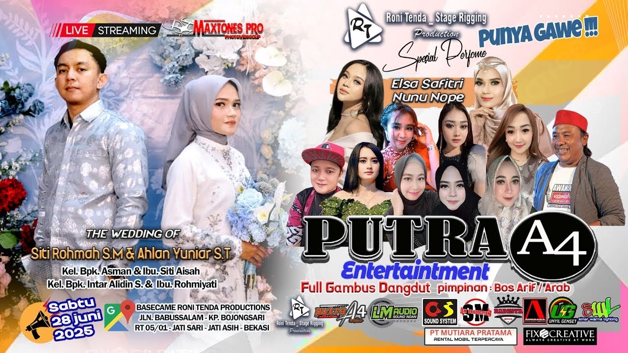 FULL ALBUM OM  PUTRA A4 WEDD SITI ROHMAH S M & AHLAN YUNIAR S T 28 JUNI 2025
