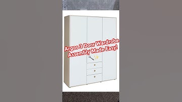 Argos 3 Door Wardrobe Assembly Made Easy! 🔧✨ #music