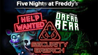 FNAF VR Help Wanted + Curse of Dreadbear DLC & FNAF Security Breach | ALL ENDINGS | No Commentary