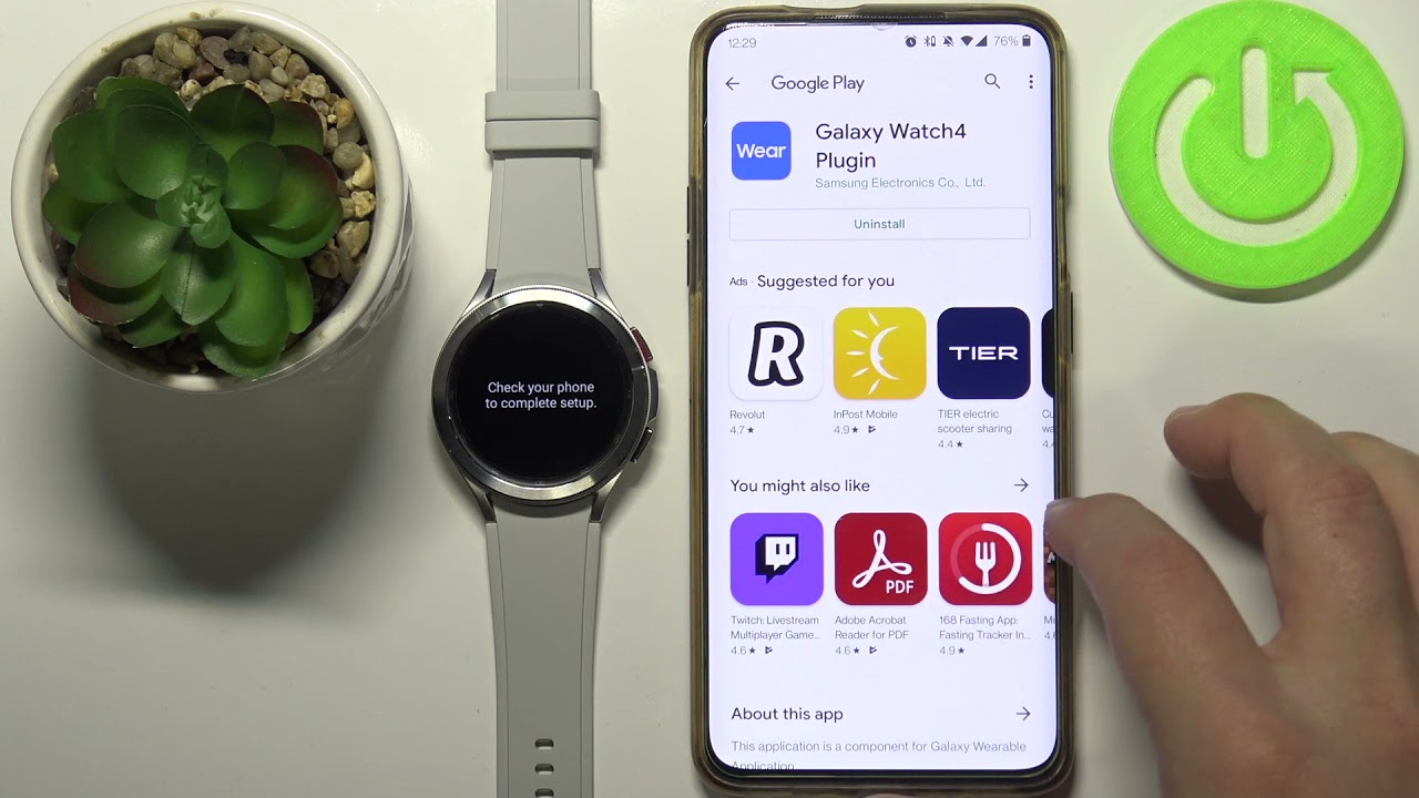 Setting up your Samsung smart watch with or without a phone