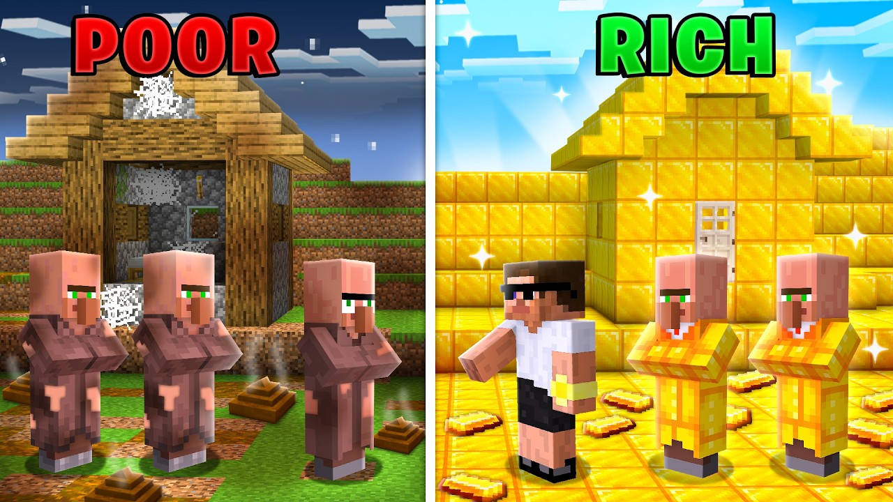 Poor vs Rich Village in Minecraft.. - videoblogs.com