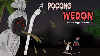 Teror pocong wedon - Animasi horor | warga baru