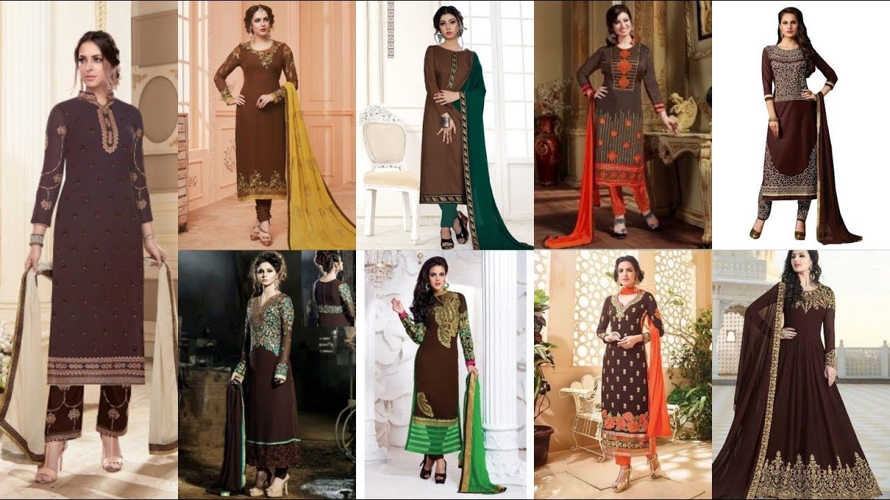 100+ Most Demanding Brown/coffee ColourCombination Ideas for Summer  Outfits/Eid Dresses
