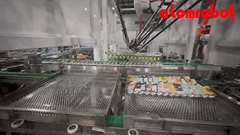 Doypack tray loading with delta robot