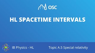 HL Spacetime intervals [IB Physics HL]