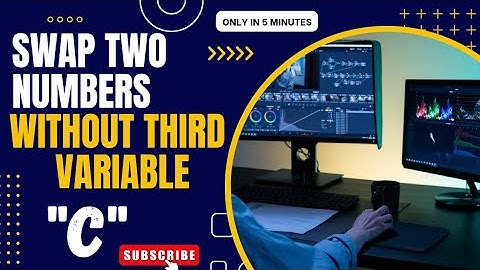 C program to SWAP TWO NUMBERS without third variable. | Swap program in C. #swap