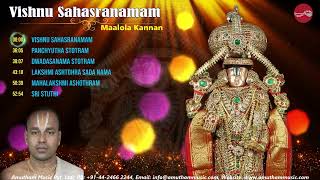 Sri Vishnu Sahasranamam &amp; Other Slokas || Maalola Kannan || Juke Box