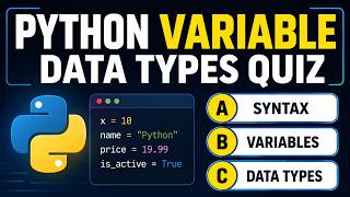 Python Fundamentals Quiz | Syntax, Variables & Data Types | Only 1% Can Score 50/50!