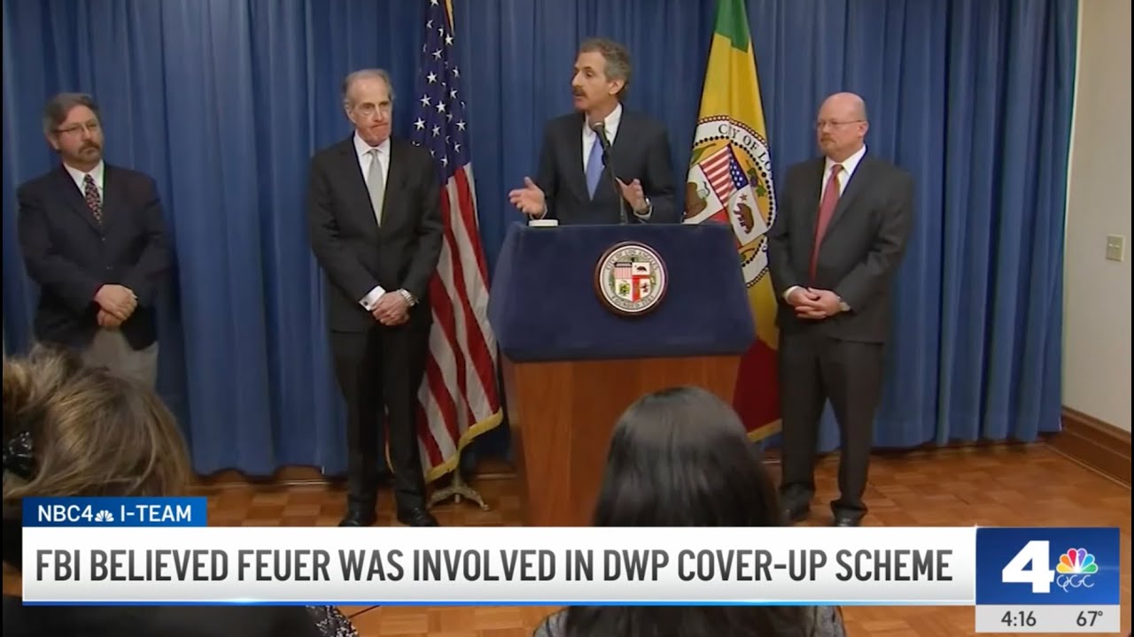 KNBC-LA (NBC) - Los Angeles, CA: FBI Believed Feuer Was Involved In DWP Cover-Up Scheme
