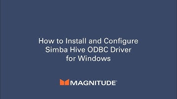 How to Install & Configure the Simba Hive ODBC Driver