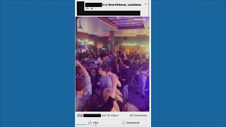 Photos of busy NOLA bar spreads on Facebook