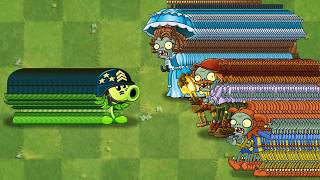 100 Plants Level 1 Vs Team Jester & Excavator & Parasol Zombie - Who Will Win? - Pvz 2 Challenge