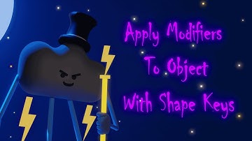 How To Apply Modifiers To A Mesh/Object With Shape Keys | Quick and Easy Blender Tutorial