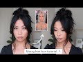 Messy hair bun tutorial