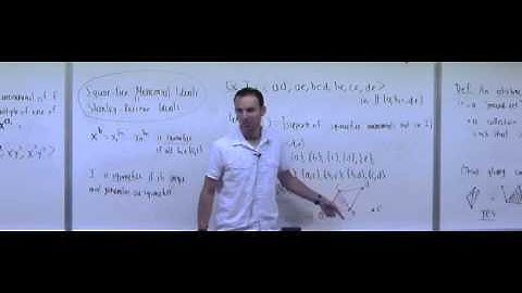 Lecture 16 . Combinatorial Commutative Algebra (Federico Ardila)