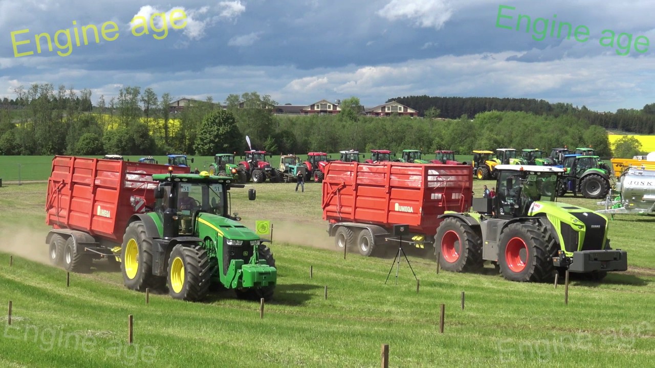 Claas vs John Deere Tractor Show Tractor Drag Race YouTube