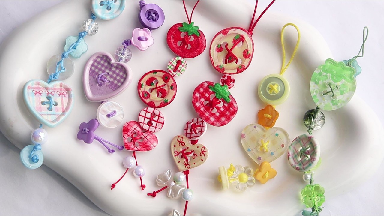 (sub)남는 단추로 이런 키링을 만든다고?🤯✨실패 없는 단추 키링 만들기💡