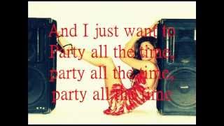 Video thumbnail of "Helena Paparizou ft. Playmen - (Party)All The Time(Lyrics)"