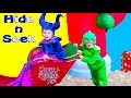 The Assistant as Maleficient and the BatBoy PJ Masks Gekko Play Hide n Seek