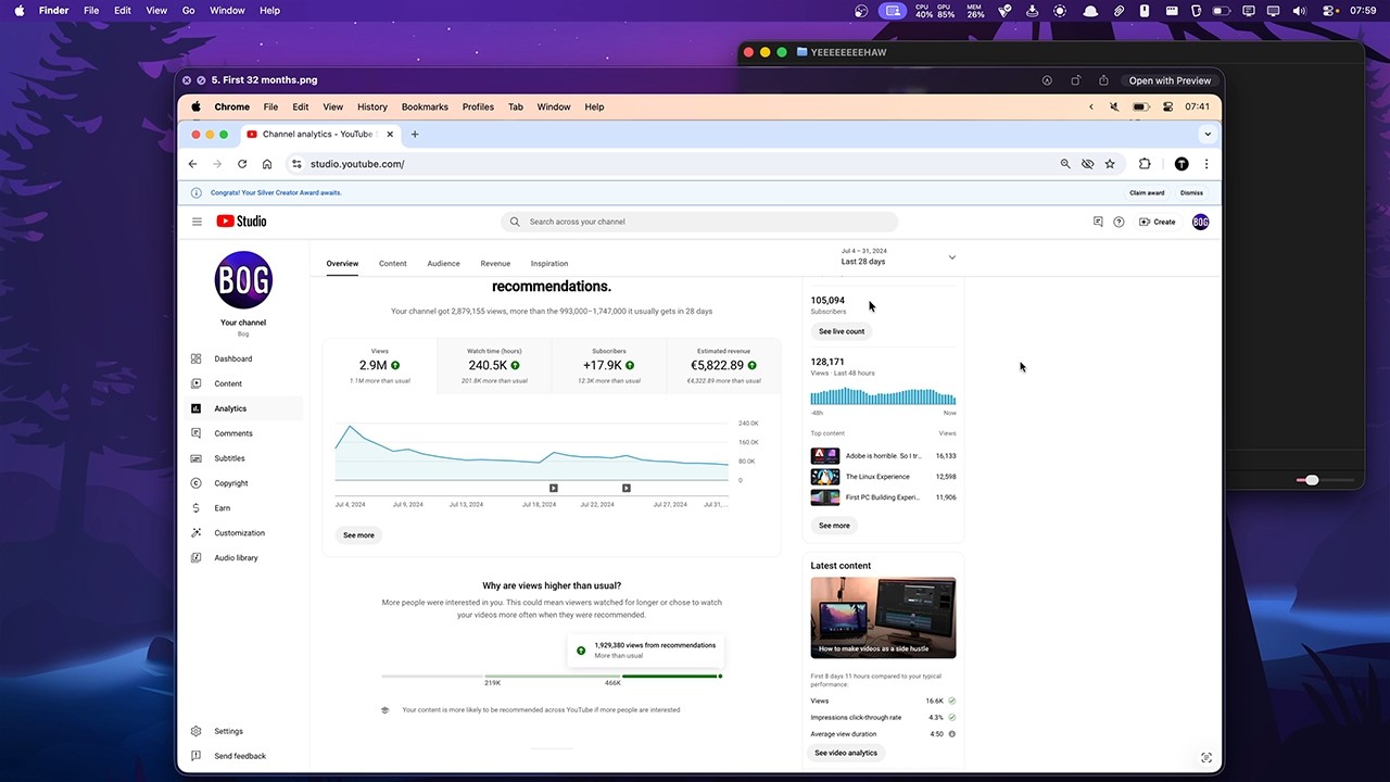 How much I made at 1k, 10k, 50k, 100k subscribers