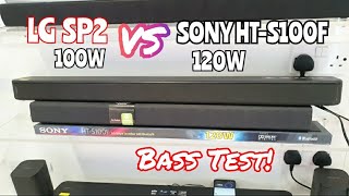 LG SP2 100Watts vs. Sony HT-S100F 120Watts SoundBar | Bass Sound Test 💥 Resimi