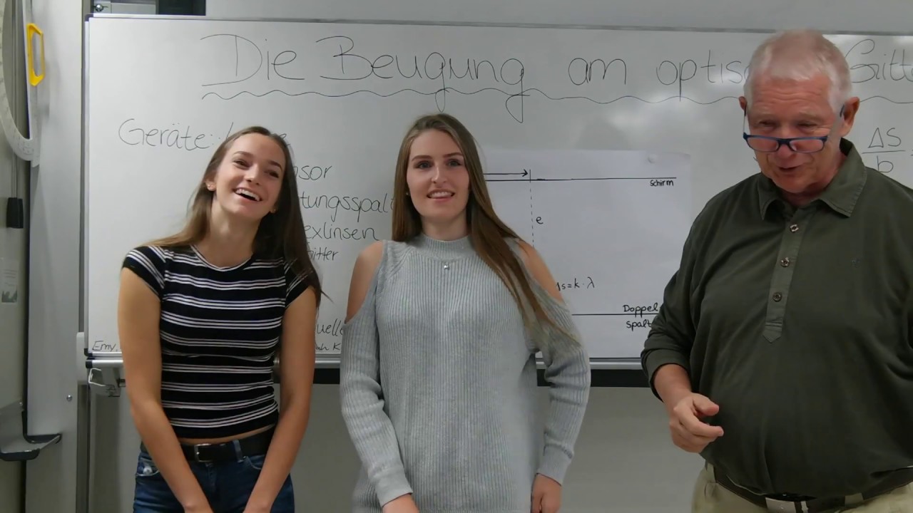 Die Beugung Am Optischen Gitter Grundkurs Physik Youtube