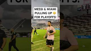 Messi Arrives For The Audi Mls Cup Playoffs