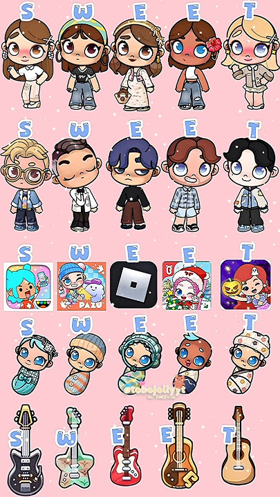 S W E E T CHOOSE YOUR FAVOURITE AVATAR WORLD CHARACTER LOOK!!😍💖#shorts #avatarworld #tocaboca #fyp