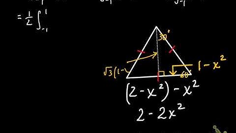 Volumes using Known Cross Sections (example 2)
