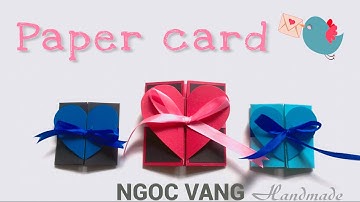 Hướng dẫn làm thiệp handmade trái tim cho người yêu -NGOC VANG