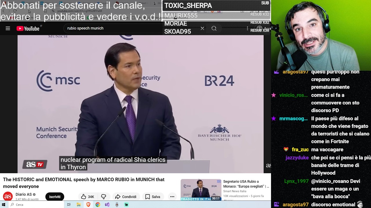 Analisi del discorso di Rubio a Monaco