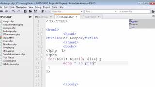 Building Blocks of PHP Continue,For Loop,lesson#16  #Learn Your Self XP#