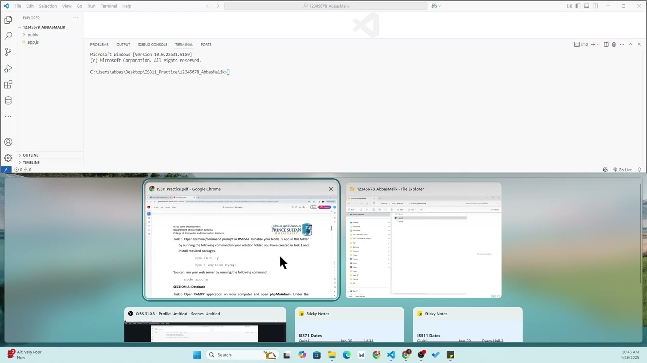 IS311 Practice Vide for Employees Data