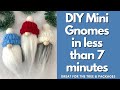 No Sew Gnomes in less than 7 minutes - great for Christmas