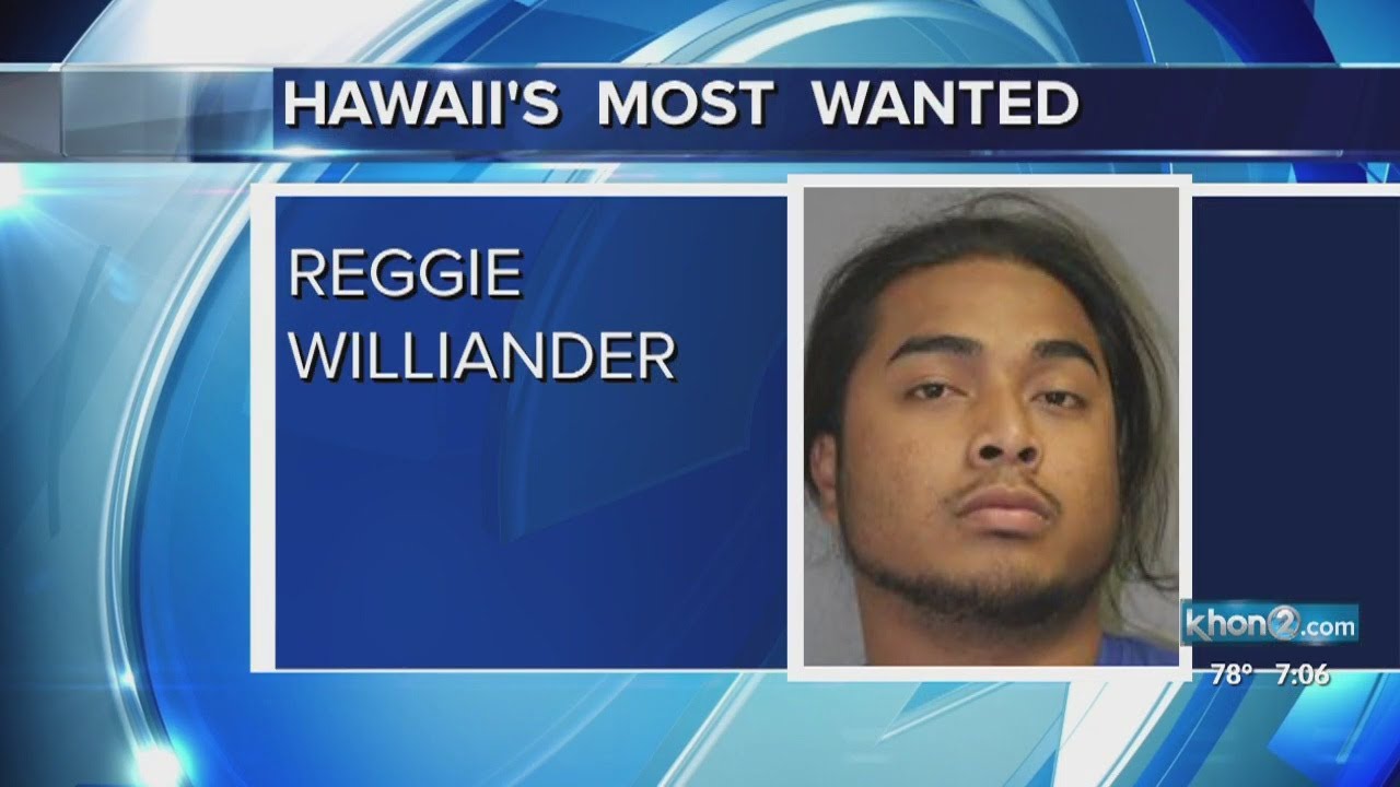 Hawaii's Most Wanted Reggie Williander YouTube