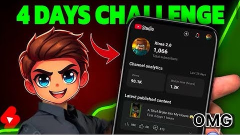 4 DAYS Challenge ( Shoking Result ) How To Grow Gaming Channel From 0 Subscribers