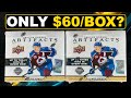 Actually terrific value  opening 2 boxes of 202122 upper deck artifacts hockey hobby