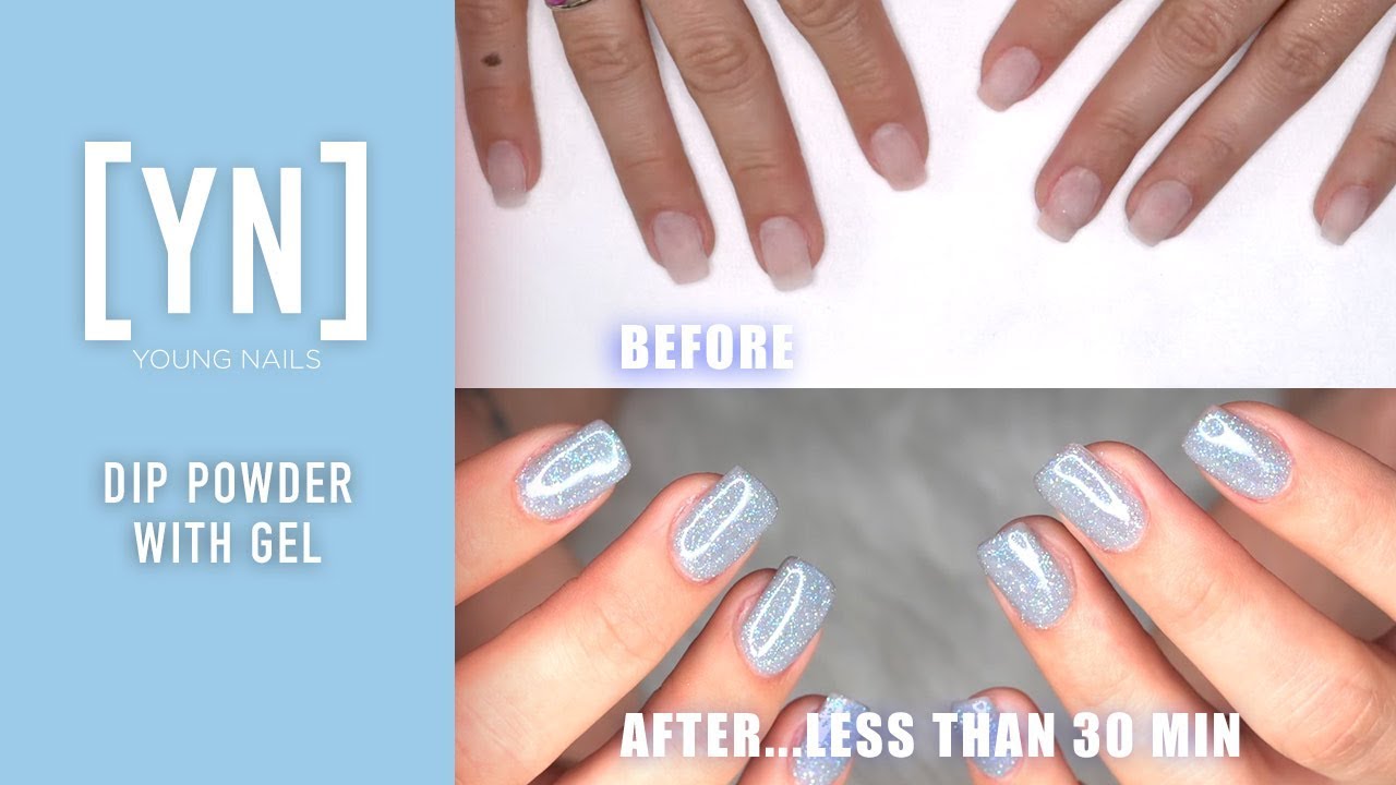 Real Time - Dip Powder With Gel Nails - Youtube