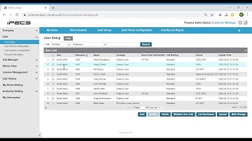 Resetting passwords on the iPECS Cloud Portal