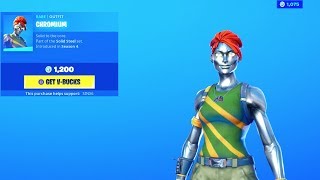 Chromium Skin Is Back.. Item Shop Fortnite Battle Royale