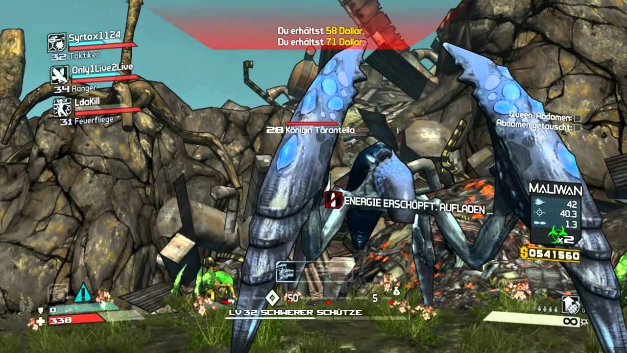 Let's Play Together Borderlands Game of the Year Edition 100% Deutsch Part 52 Königin Tarantella - YouTube