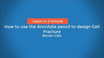 How to use the Annotate pencil to design Cell Fracture in Blender 2.83a. Advance cell fracture.