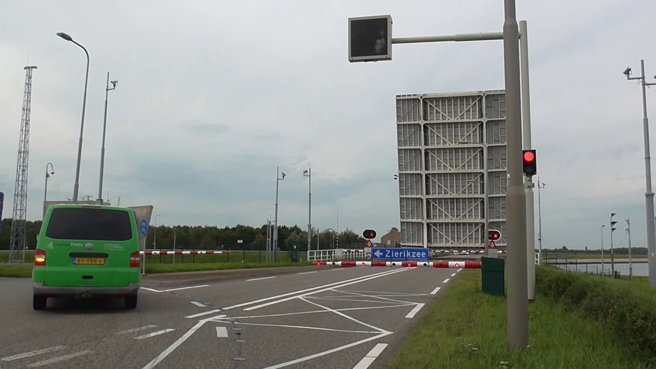 Brugopening Brug Zandkreeksluis Kats Basculebrug/ Drawbridge/ Pont Basculant/ Zugbrücke