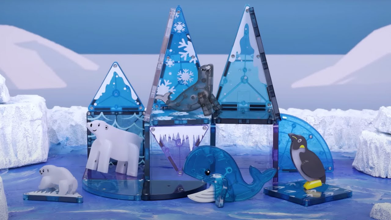 Magna-Tiles Arctic Set, 25 Pieces - YouTube