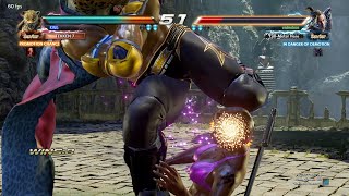 King Taking Down Master Raven In 9S In Promotion Match - Tekken 7